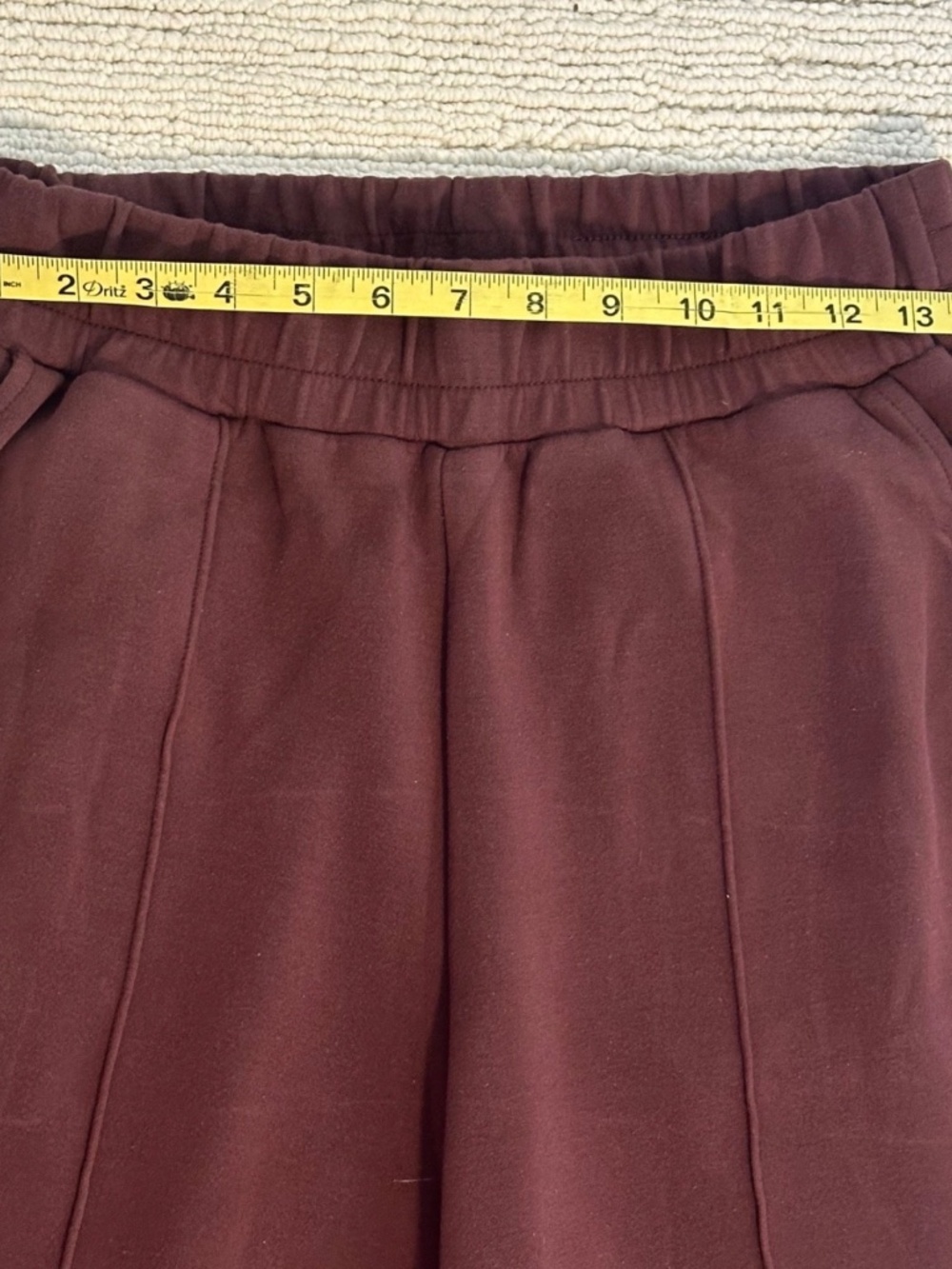 VARLEY The Wide Leg Women’s S Brown Pants Doublesoft Knit 28” Inseam Travel Soft - Picture 8 of 16